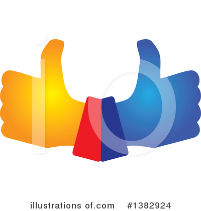 Royalty-Free (RF) Thumb Up Clipart Illustration by ColorMagic - Stock Sample #1382924