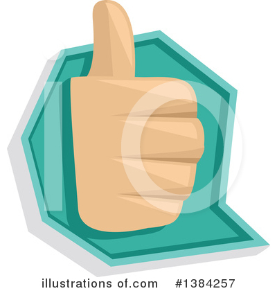 Royalty-Free (RF) Thumb Up Clipart Illustration by BNP Design Studio - Stock Sample #1384257