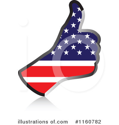 American Flag Clipart #1160782 by Andrei Marincas