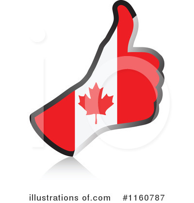 Thumb Up Flag Clipart #1160787 by Andrei Marincas