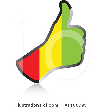 Royalty-Free (RF) Thumb Up Flag Clipart Illustration by Andrei Marincas - Stock Sample #1160795