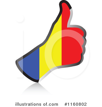Thumb Up Flag Clipart #1160802 by Andrei Marincas