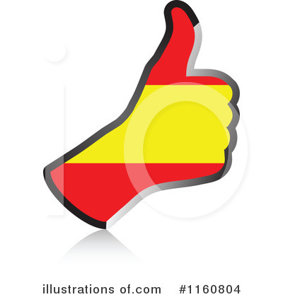 Royalty-Free (RF) Thumb Up Flag Clipart Illustration by Andrei Marincas - Stock Sample #1160804