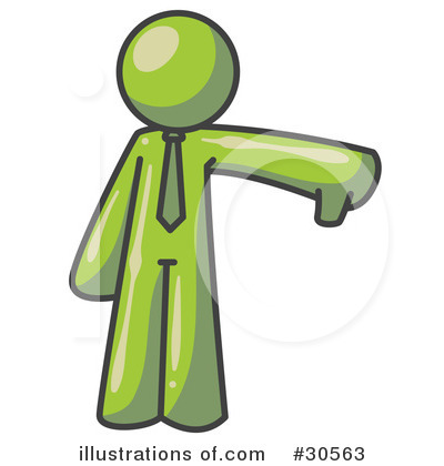 Royalty-Free (RF) Thumbs Down Clipart Illustration by Leo Blanchette - Stock Sample #30563
