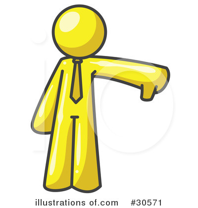 Royalty-Free (RF) Thumbs Down Clipart Illustration by Leo Blanchette - Stock Sample #30571