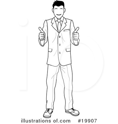 Royalty-Free (RF) Thumbs Up Clipart Illustration by AtStockIllustration - Stock Sample #19907