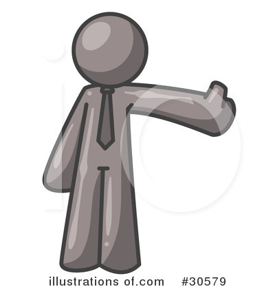 Royalty-Free (RF) Thumbs Up Clipart Illustration by Leo Blanchette - Stock Sample #30579
