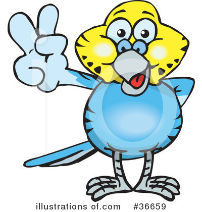 Budgie Clipart #36659 by Dennis Holmes Designs