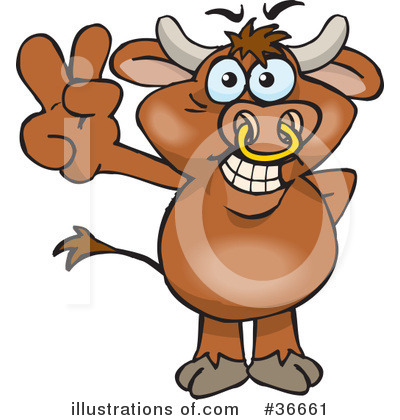 Cow Clipart #36661 by Dennis Holmes Designs