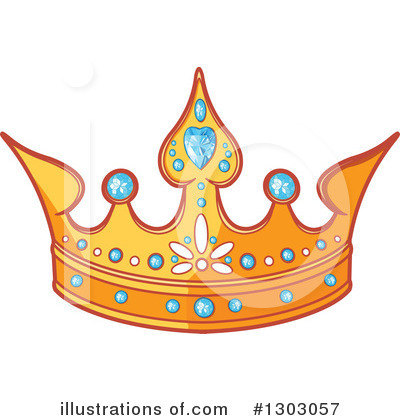 Royalty-Free (RF) Tiara Clipart Illustration by Pushkin - Stock Sample #1303057