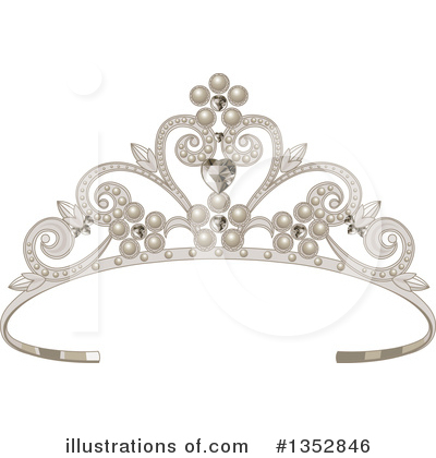 Royalty-Free (RF) Tiara Clipart Illustration by Pushkin - Stock Sample #1352846