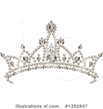 Royalty-Free (RF) Tiara Clipart Illustration by Pushkin - Stock Sample #1352847