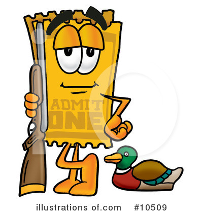 Royalty-Free (RF) Ticket Clipart Illustration by Mascot Junction - Stock Sample #10509