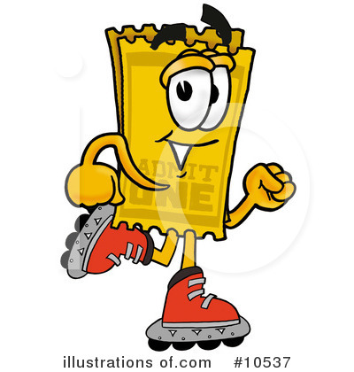 Ticket Clipart #10537 by Mascot Junction