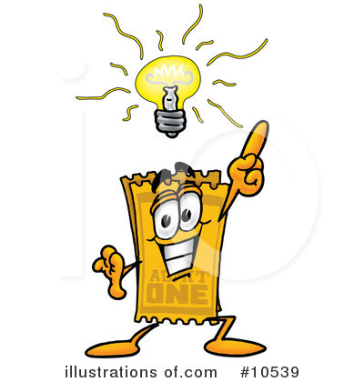 Ticket Clipart #10539 by Mascot Junction