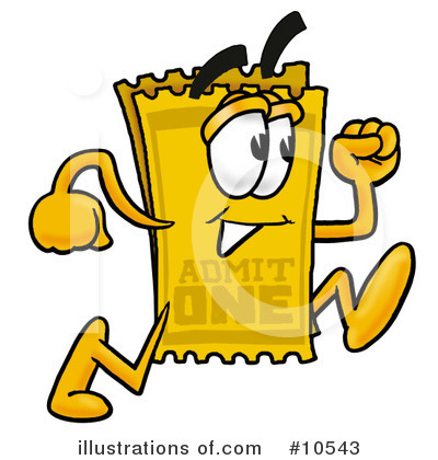 Ticket Clipart #10543 by Mascot Junction