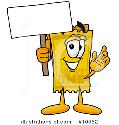 Ticket Clipart #10552 by Mascot Junction