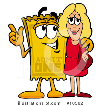 Ticket Clipart #10562 by Mascot Junction