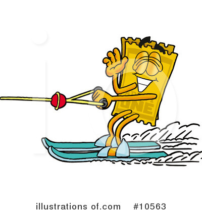 Water Skiing Clipart #10563 by Mascot Junction