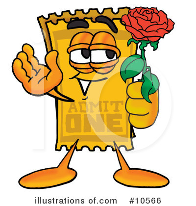 Ticket Clipart #10566 by Mascot Junction