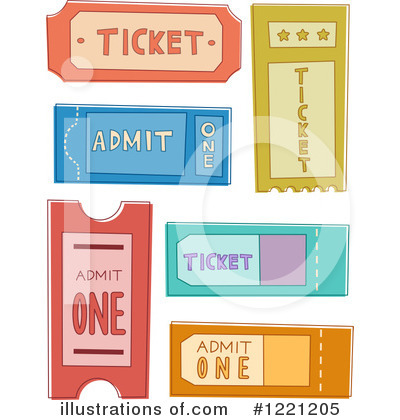 Royalty-Free (RF) Ticket Clipart Illustration by BNP Design Studio - Stock Sample #1221205