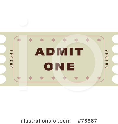 Royalty-Free (RF) Ticket Clipart Illustration by Prawny - Stock Sample #78687