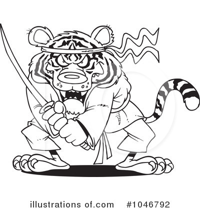 Tiger Clipart #1046792 by toonaday