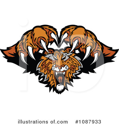 Royalty-Free (RF) Tiger Clipart Illustration by Chromaco - Stock Sample #1087933