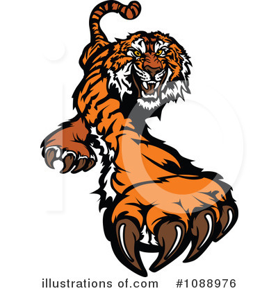 Royalty-Free (RF) Tiger Clipart Illustration by Chromaco - Stock Sample #1088976