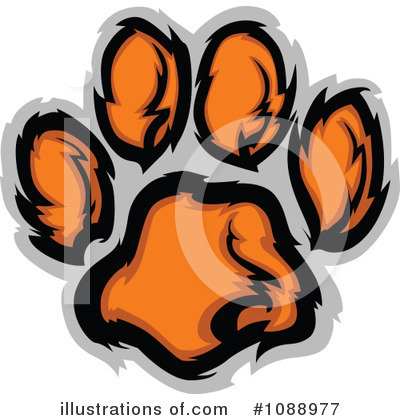 Royalty-Free (RF) Tiger Clipart Illustration by Chromaco - Stock Sample #1088977