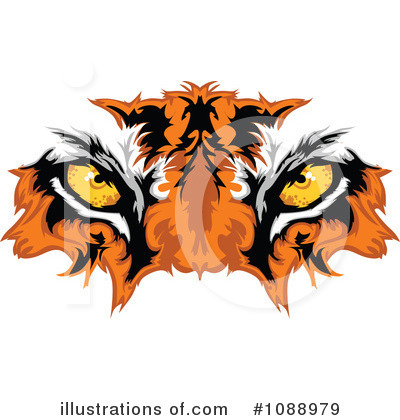 Royalty-Free (RF) Tiger Clipart Illustration by Chromaco - Stock Sample #1088979