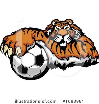 Royalty-Free (RF) Tiger Clipart Illustration by Chromaco - Stock Sample #1088981