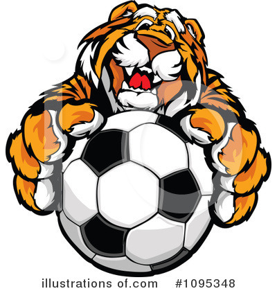Royalty-Free (RF) Tiger Clipart Illustration by Chromaco - Stock Sample #1095348