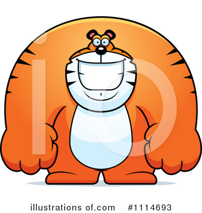 Royalty-Free (RF) Tiger Clipart Illustration by Cory Thoman - Stock Sample #1114693