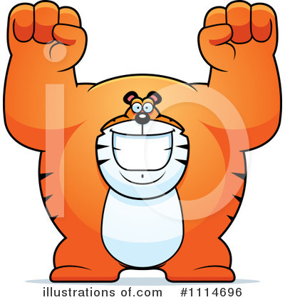 Royalty-Free (RF) Tiger Clipart Illustration by Cory Thoman - Stock Sample #1114696