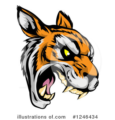 Tiger Clipart #1246434 by AtStockIllustration