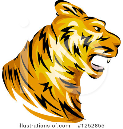 Royalty-Free (RF) Tiger Clipart Illustration by BNP Design Studio - Stock Sample #1252855