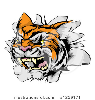 Tiger Clipart #1259171 by AtStockIllustration