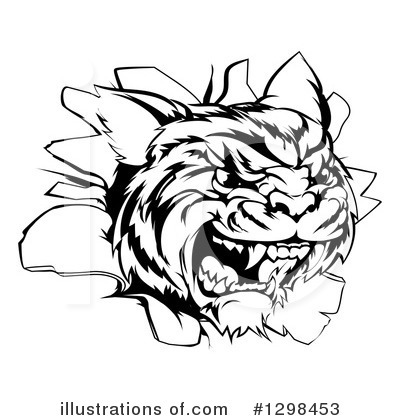 Royalty-Free (RF) Tiger Clipart Illustration by AtStockIllustration - Stock Sample #1298453