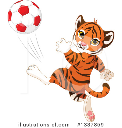 Royalty-Free (RF) Tiger Clipart Illustration by Pushkin - Stock Sample #1337859