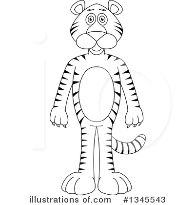 Royalty-Free (RF) Tiger Clipart Illustration by Liron Peer - Stock Sample #1345543
