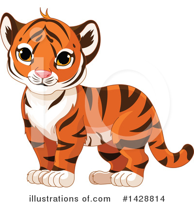 Royalty-Free (RF) Tiger Clipart Illustration by Pushkin - Stock Sample #1428814