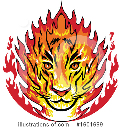 Royalty-Free (RF) Tiger Clipart Illustration by patrimonio - Stock Sample #1601699