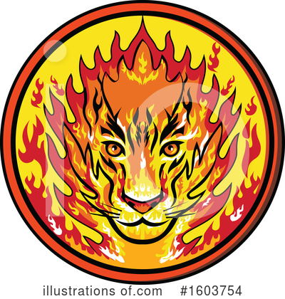 Royalty-Free (RF) Tiger Clipart Illustration by patrimonio - Stock Sample #1603754