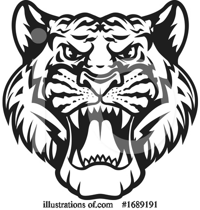Royalty-Free (RF) Tiger Clipart Illustration by Vector Tradition SM - Stock Sample #1689191