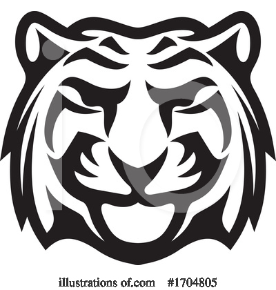 Royalty-Free (RF) Tiger Clipart Illustration by Vector Tradition SM - Stock Sample #1704805