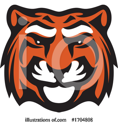 Royalty-Free (RF) Tiger Clipart Illustration by Vector Tradition SM - Stock Sample #1704808