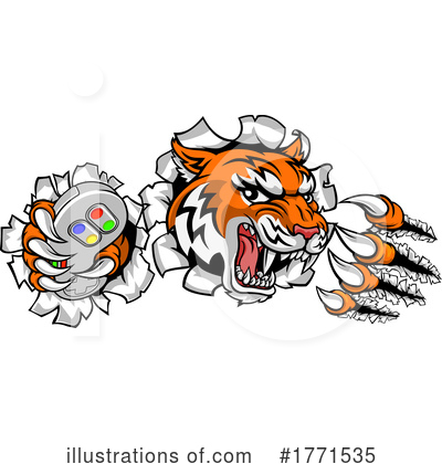 Royalty-Free (RF) Tiger Clipart Illustration by AtStockIllustration - Stock Sample #1771535