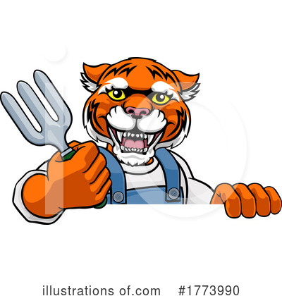 Royalty-Free (RF) Tiger Clipart Illustration by AtStockIllustration - Stock Sample #1773990