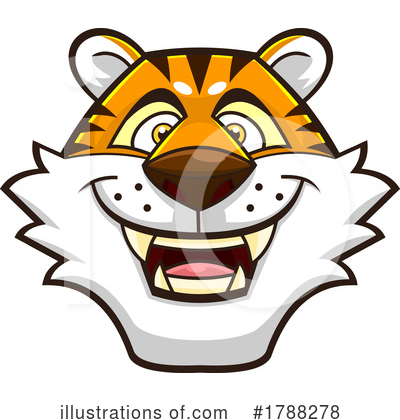 Royalty-Free (RF) Tiger Clipart Illustration by Hit Toon - Stock Sample #1788278
